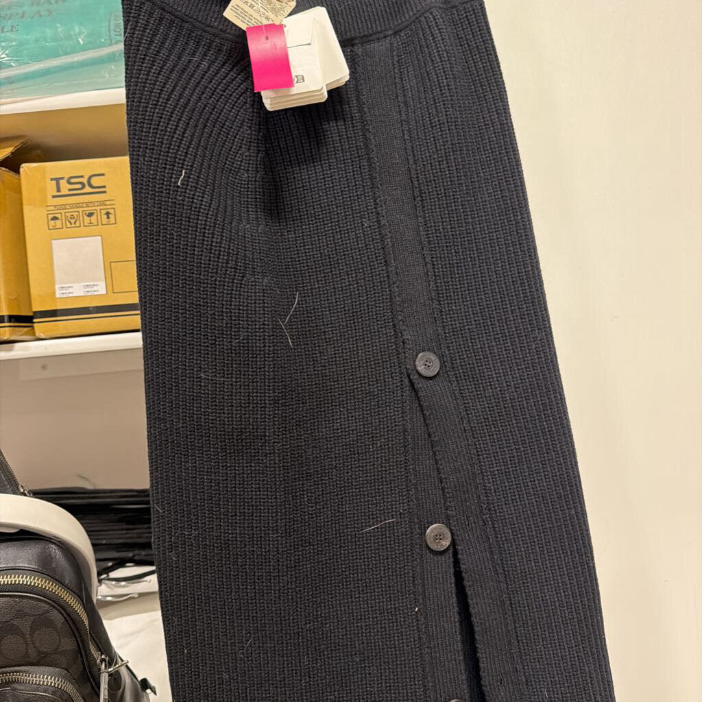 Black Knit Cashmere Skirt (NWT)