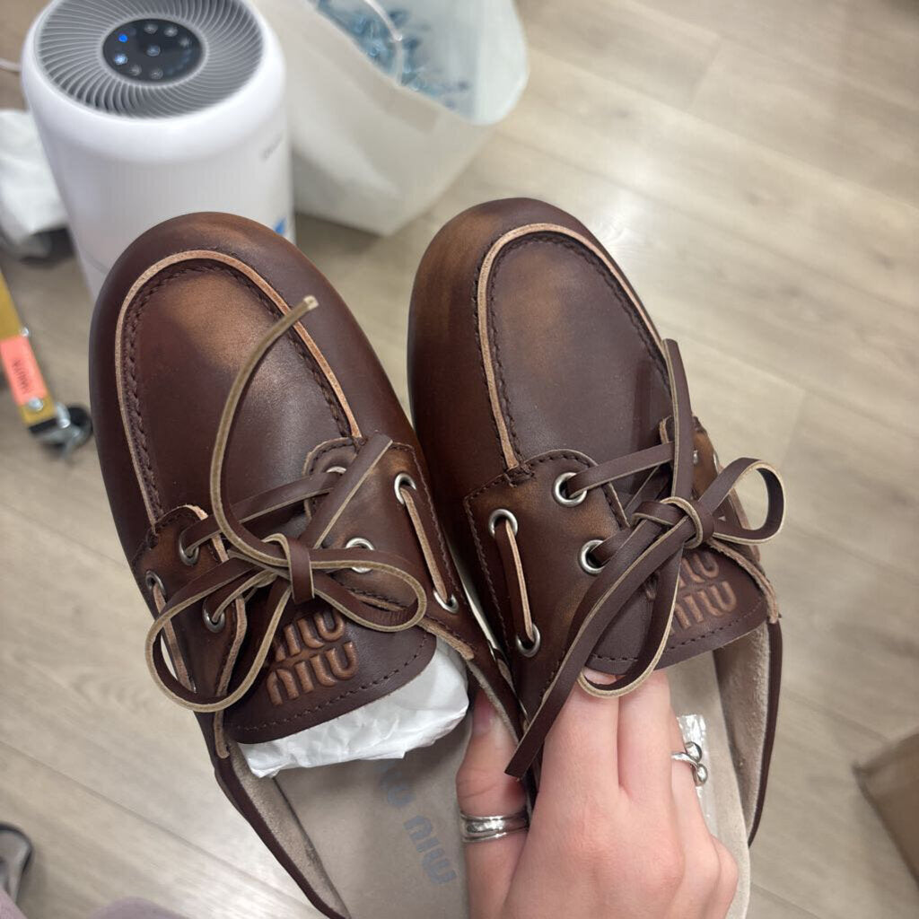 Brown Leather Mule (1050)