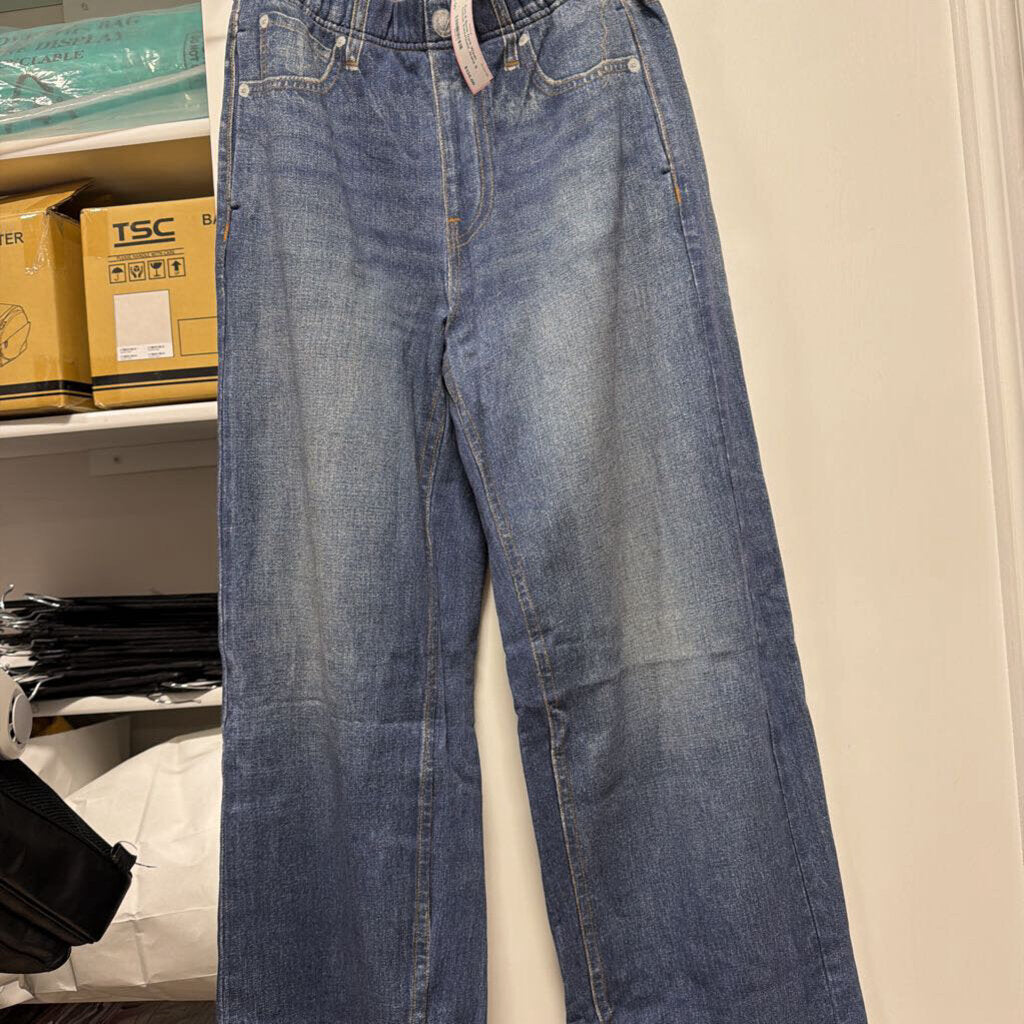 Dark Wash Cotton Sweatpant Jeans