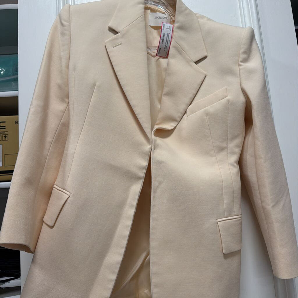 Cream Wool Oversized Blazer (1400)