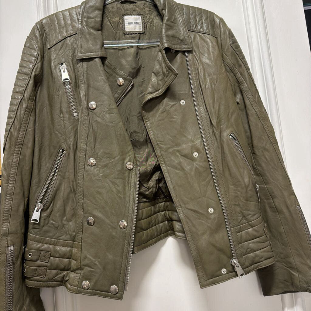 Green Leather Jacket