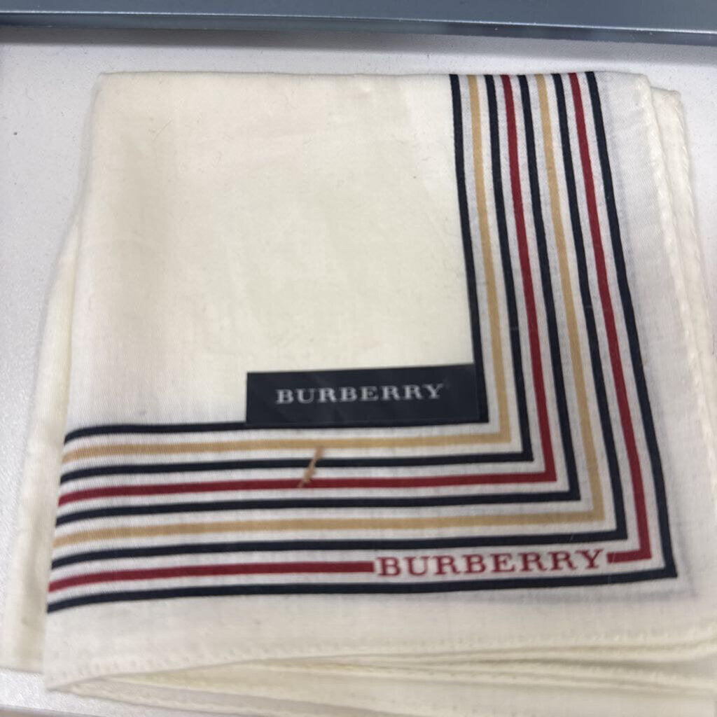 White Striped Handkerchief