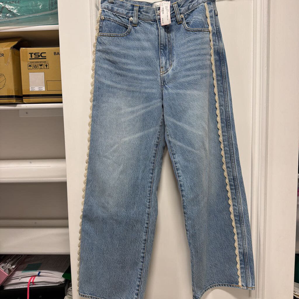 Light Wash Wide Leg Jean