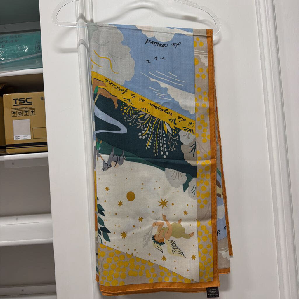 Multicolor Cashmere/Silk Scarf