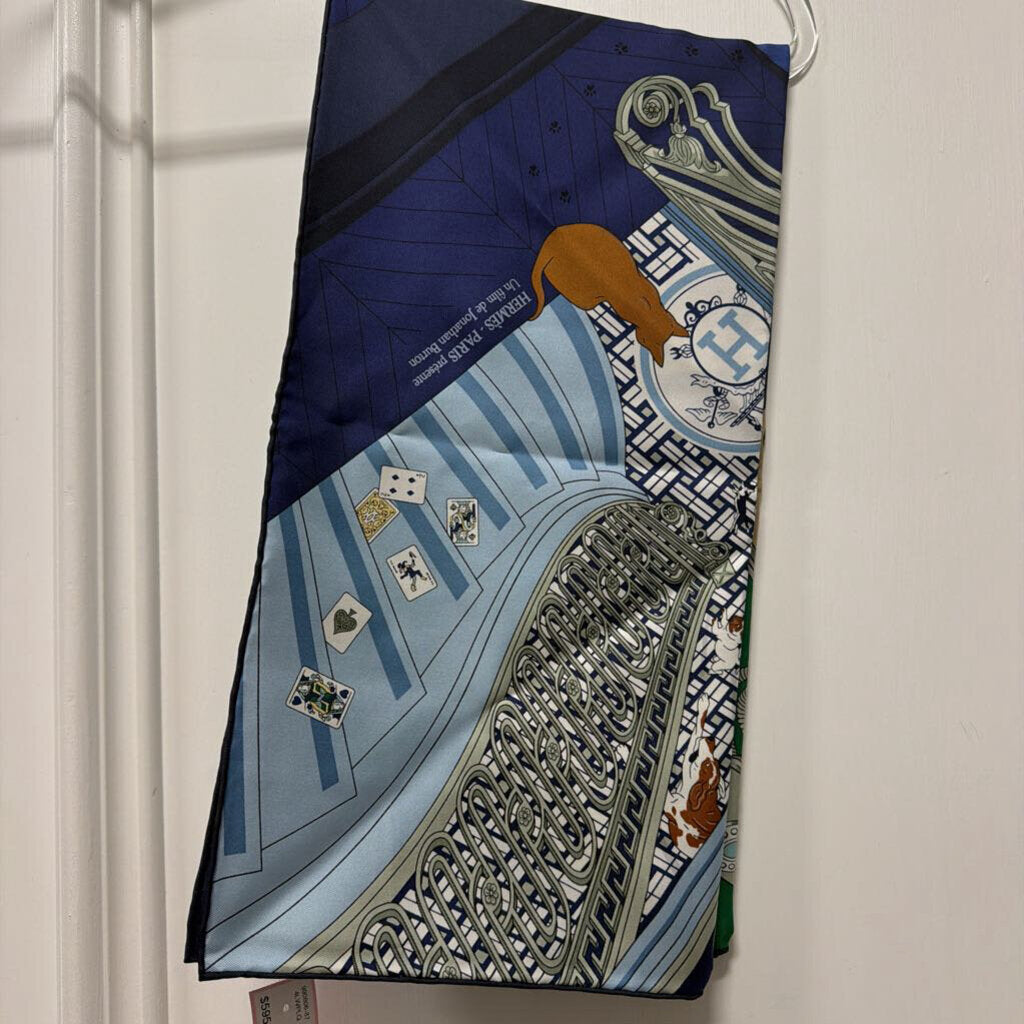 Multicolor Silk 'Un Film de Jonathan Burton' Scarf
