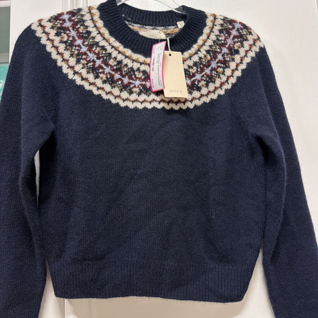 Navy Cashmere Sweater (NWT)