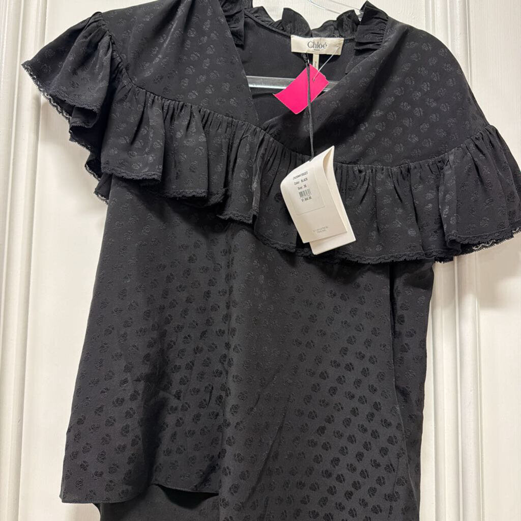 Black Silk Blouse (NWT 1650)