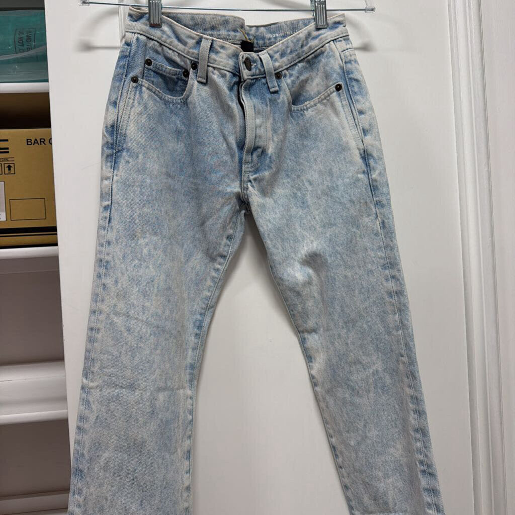 Light Wash Slim Straight Jean
