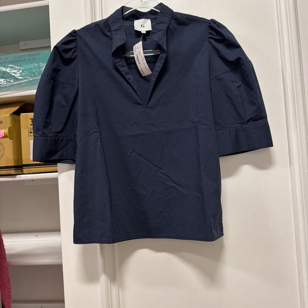 Navy Blue Cotton Top