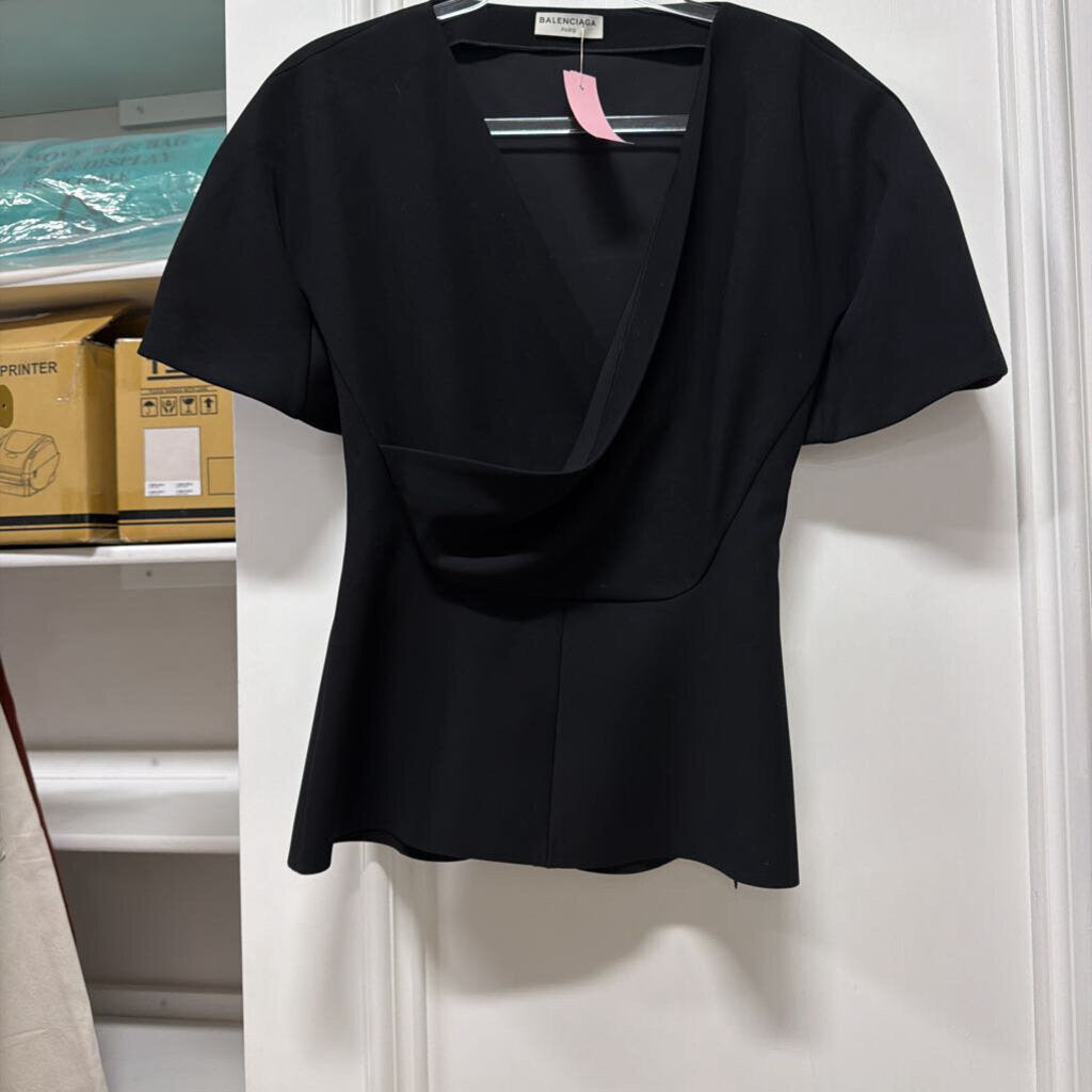 Black SS Wrap Top