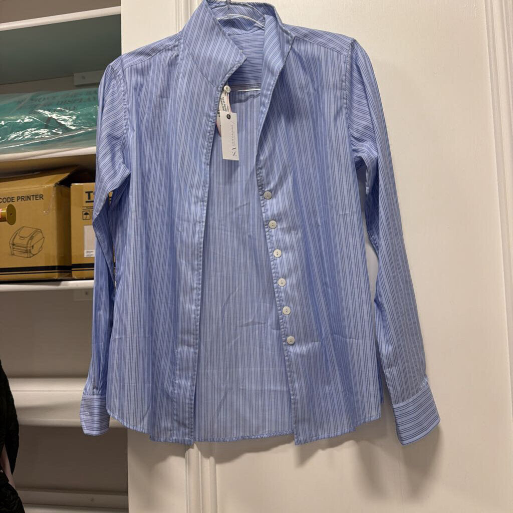 Blue Cotton Striped Shirt (NWT)