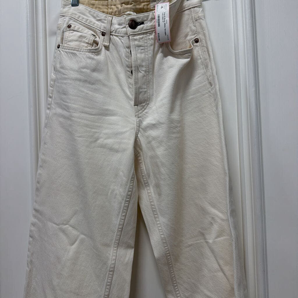 White Straight Leg Jean