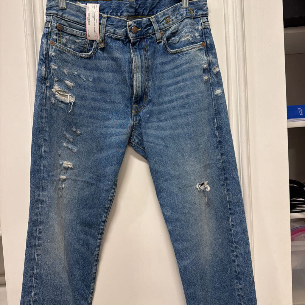 Medium Wash Straight Leg Jean