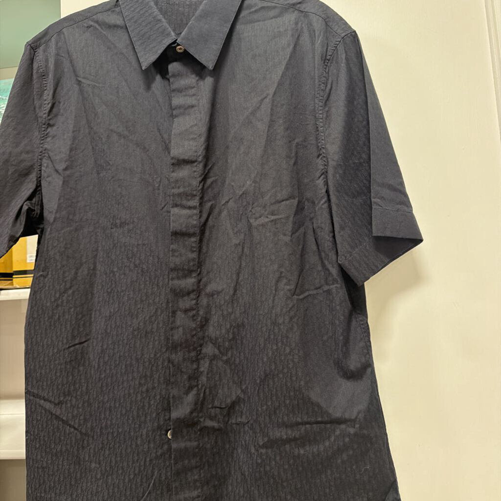 Black Cotton Oblique Shirt