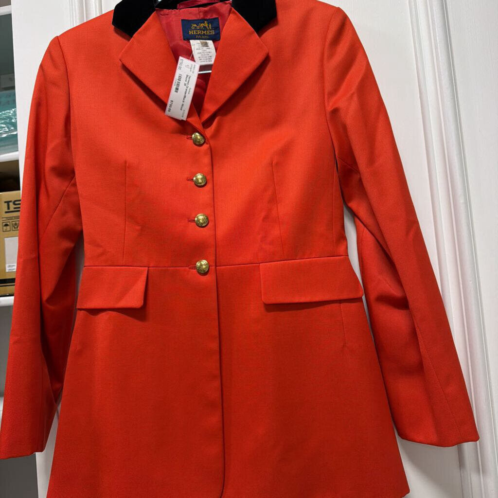 Orange/Black Wool Blazer