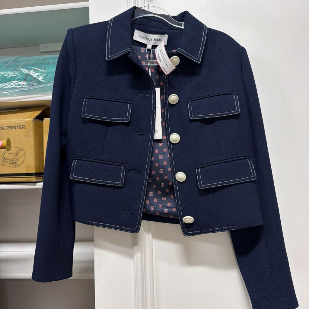 Navy Poly/Viscose Jacket (NWT)