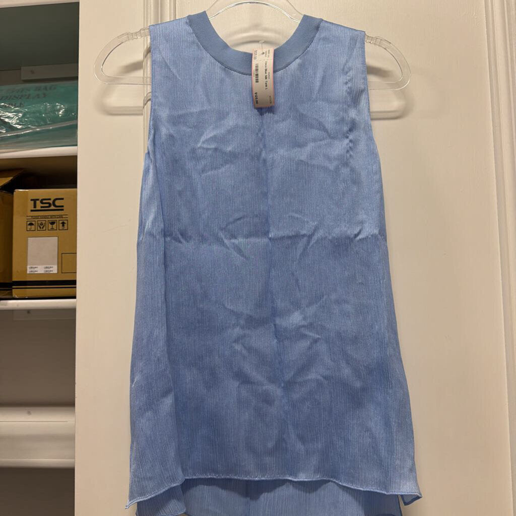 Blue Silk Tank
