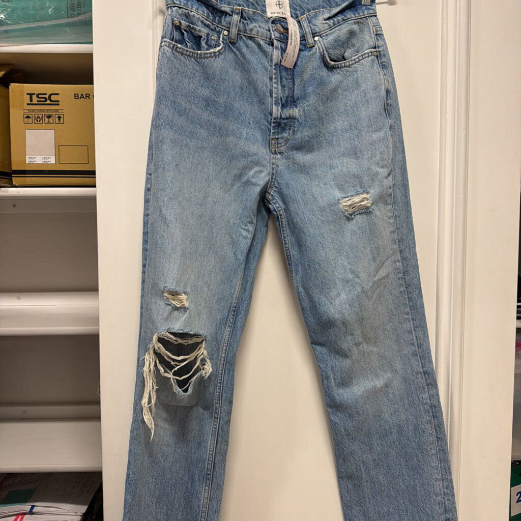 Medium Wash Straight Leg Jean