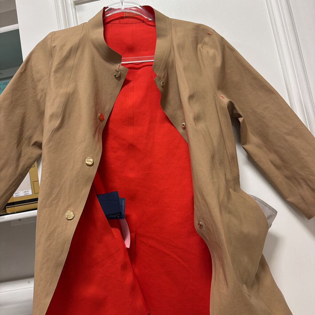 Red/Beige Cotton Reversible Waterpro Jacket