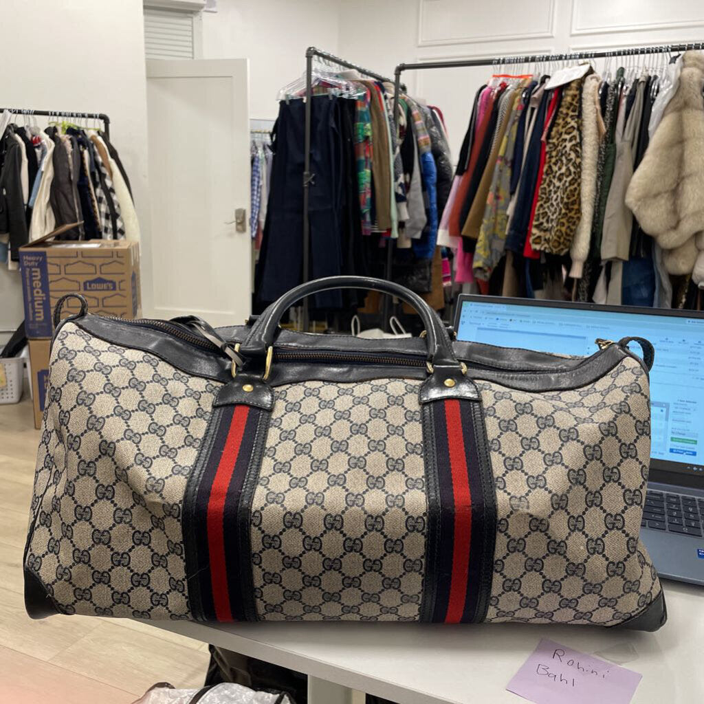 GG Supreme Canvas Duffle Bag (as is wear)