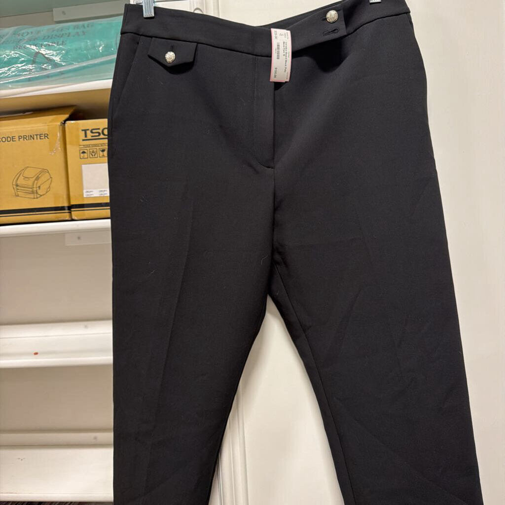 Black Poly Blend Pant