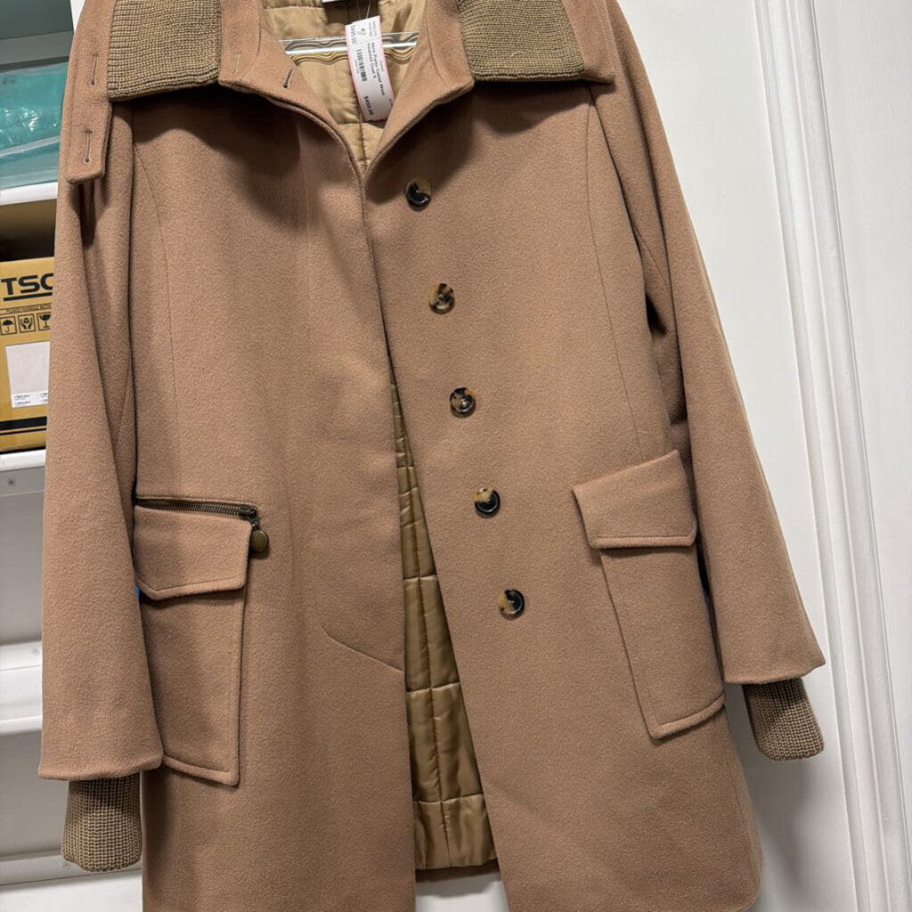 Camel Wool Insulated Coat
