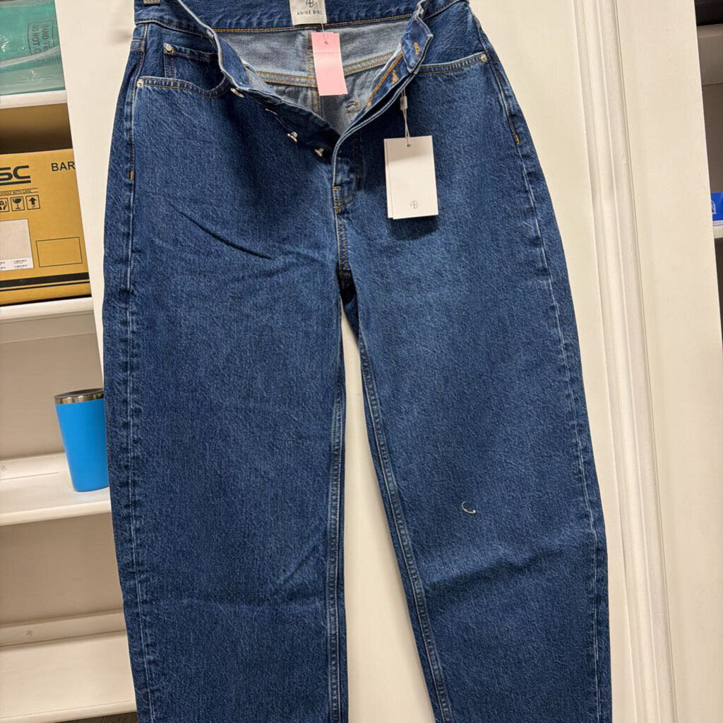 Medium Wash Barrel Leg Jean (NWT)