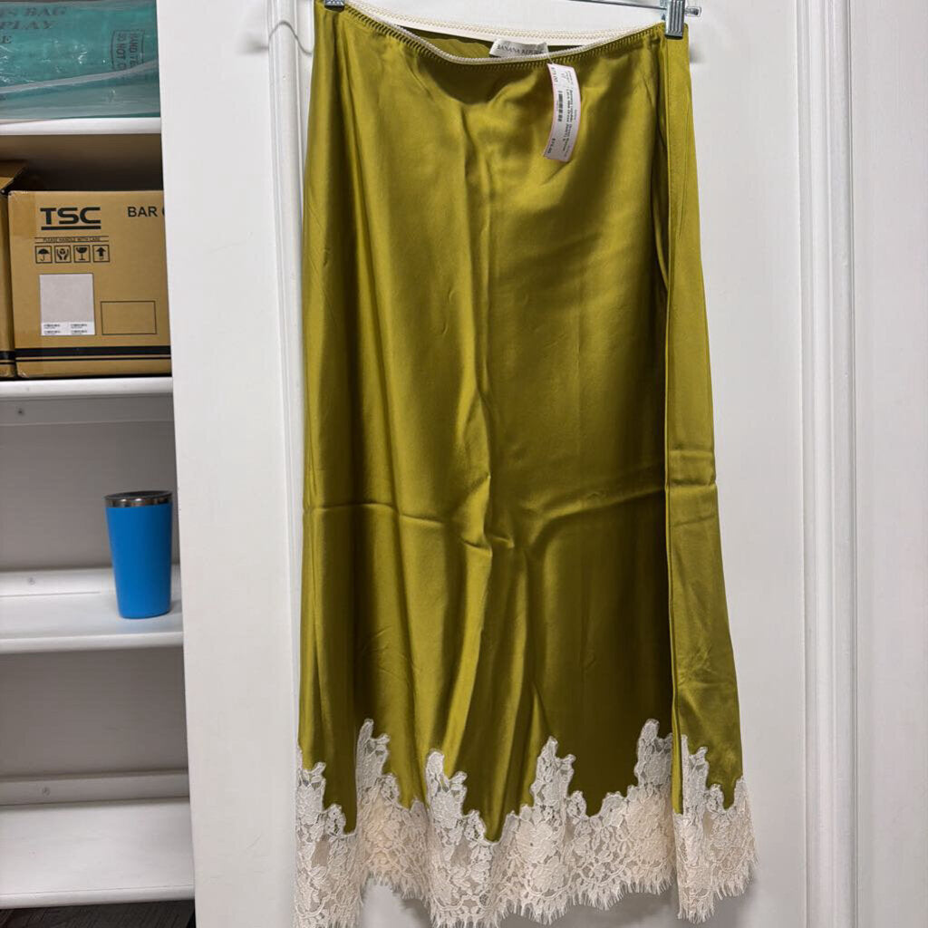 Green Rayon Lace Midi Dress (NWT)