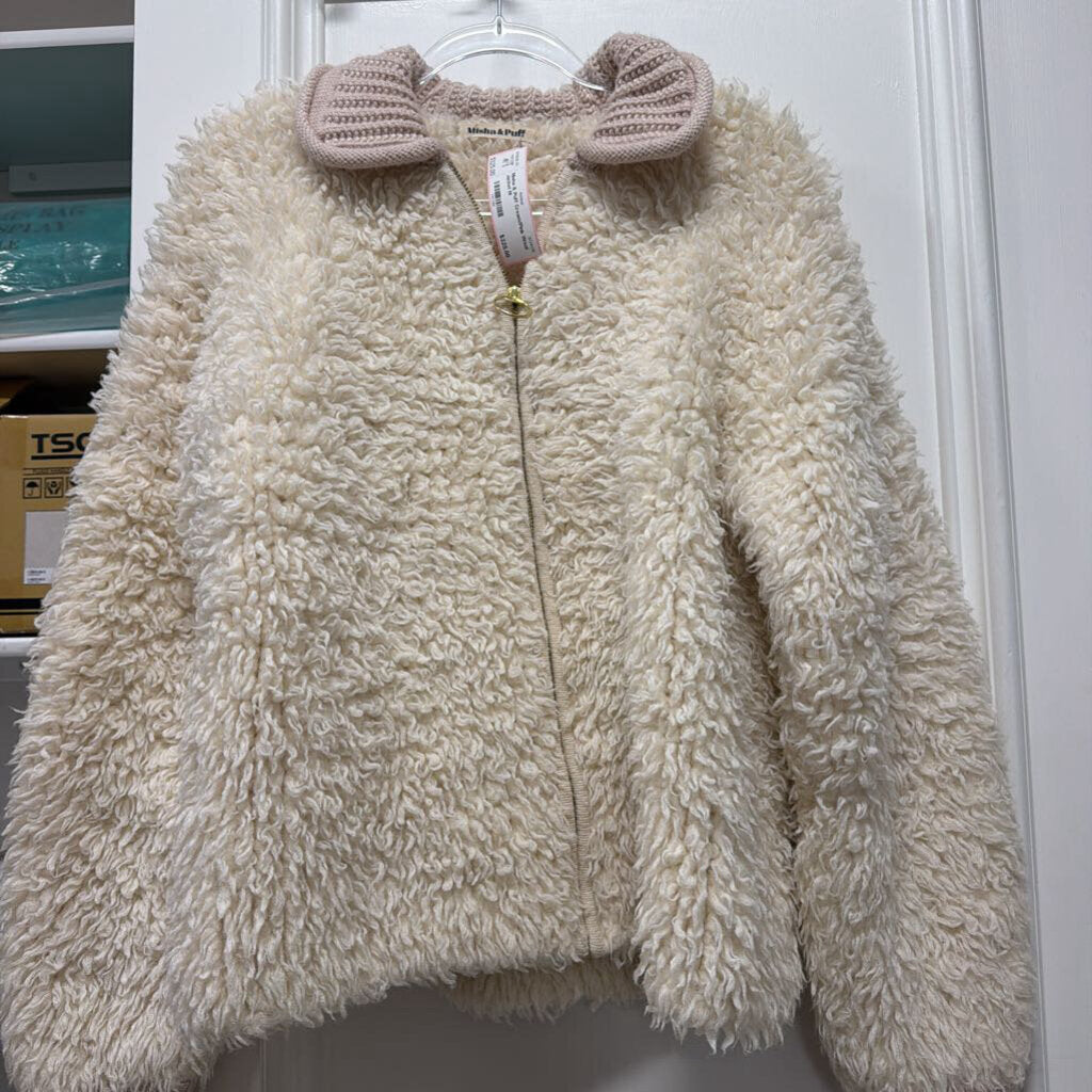Cream/Pink Wool Jacket