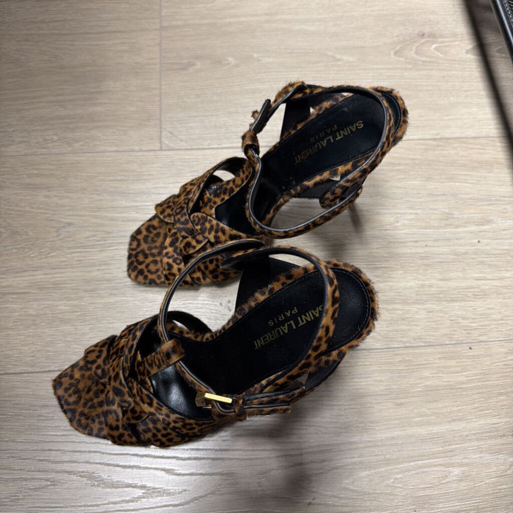 Animal Print Strappy Sandals