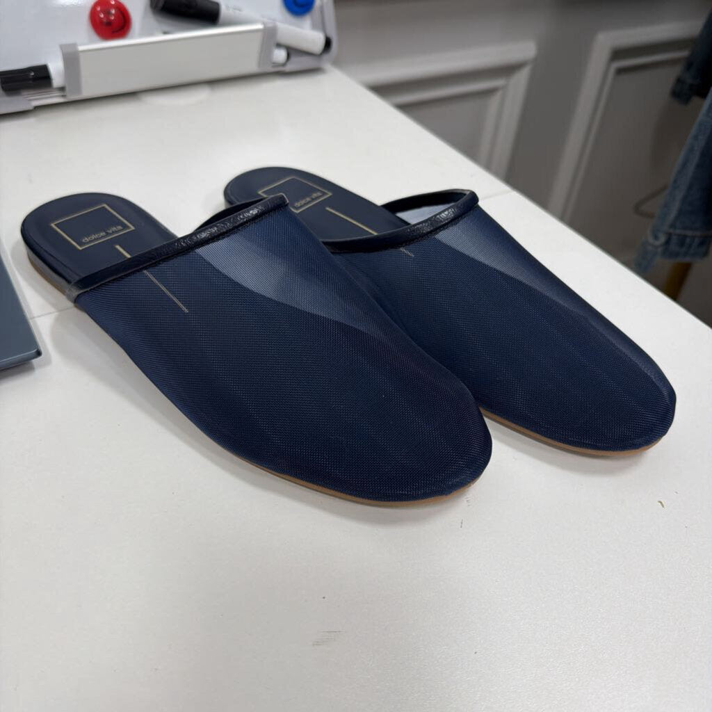 Navy Mesh Slides