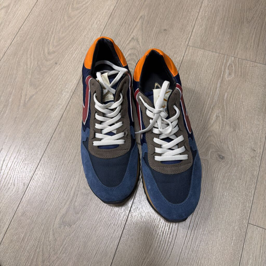 Navy Nylon Trainers