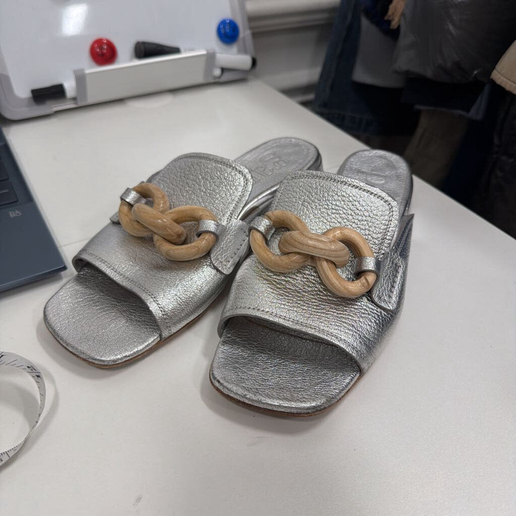 Metallic Sandals