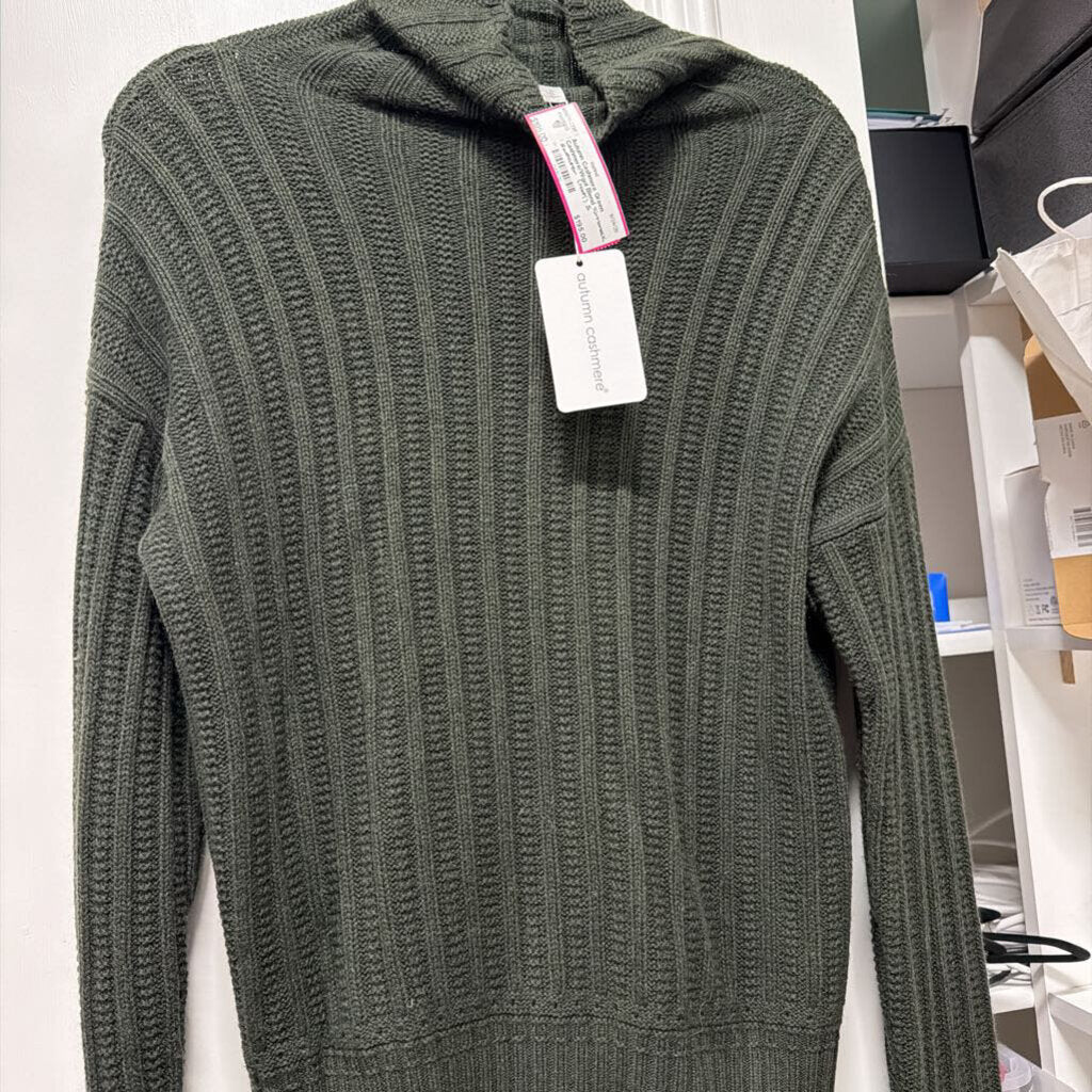 Green Cashmere/Wool Blend Turtleneck Sweater (NWT)
