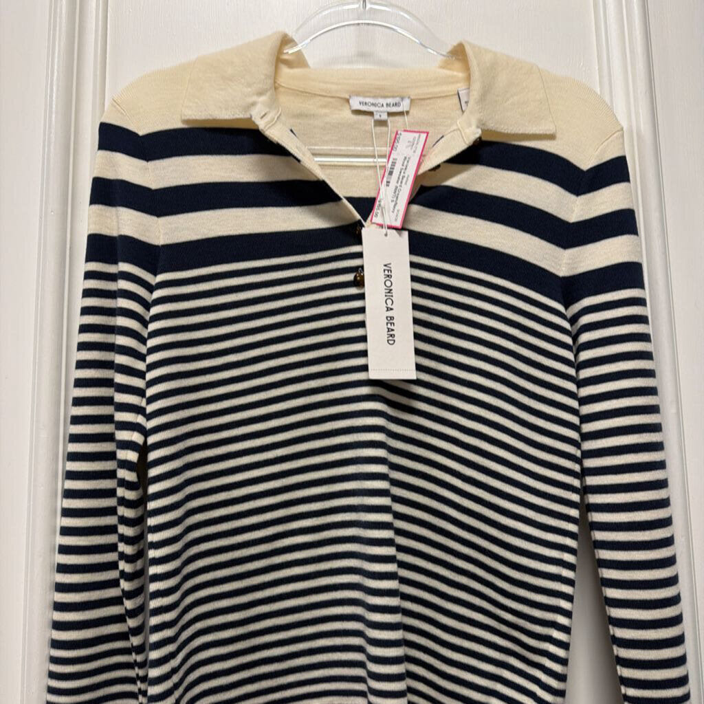 Cream/Navy Wool Sweater (NWT)