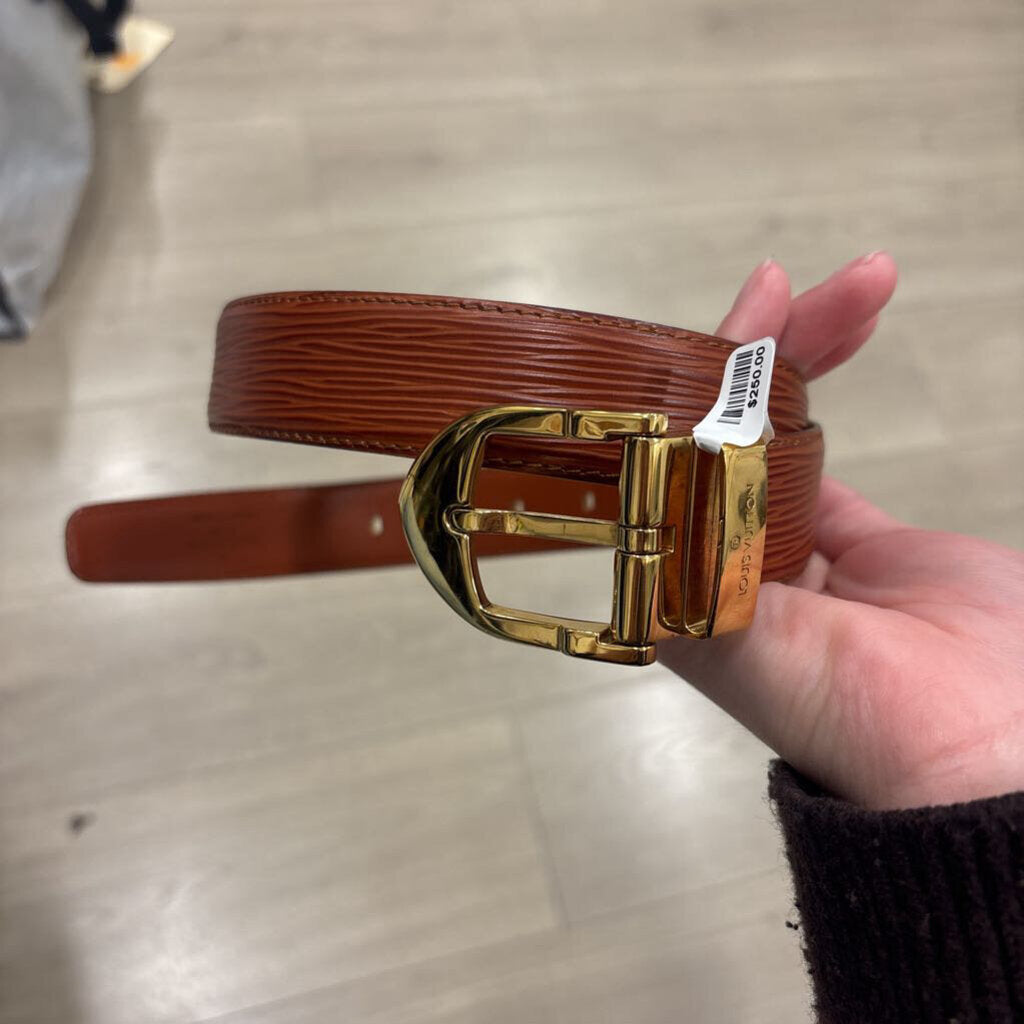 Louis Vuitton, Brown Epi Leather Belt, 85/34