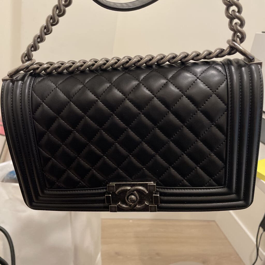 Black Medium Boy Bag