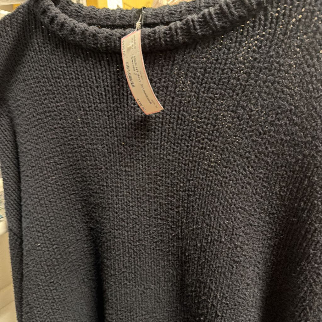 Navy Cotton/Erisilk Sweater