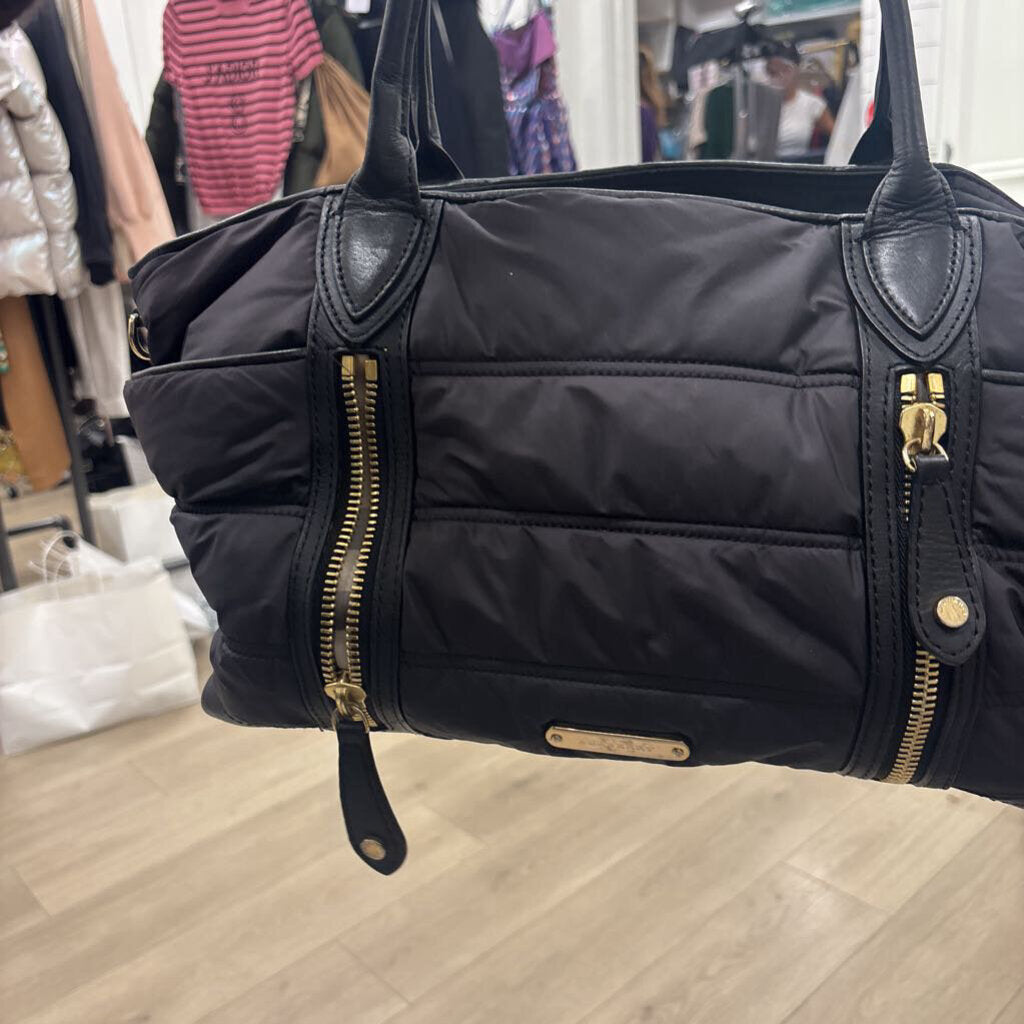 Black Puffer Shoulder Bag