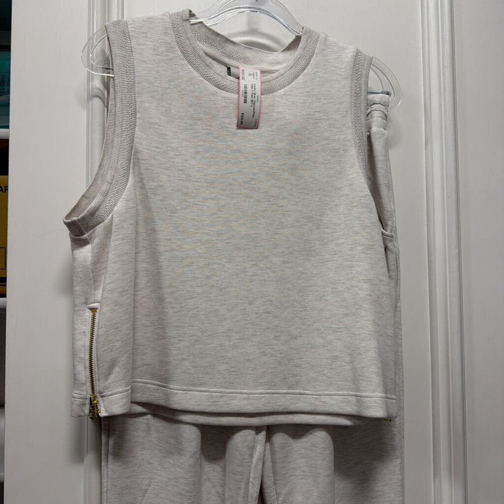 Gray Viscose/Poly Tank + Pant SET