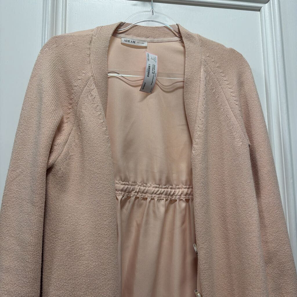 Pink Cotton/Poly Cardigan