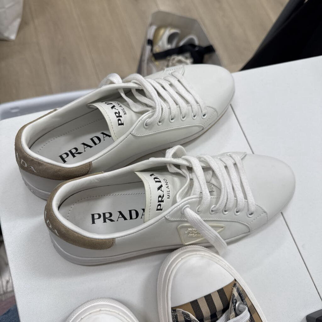White Leather Sneakers