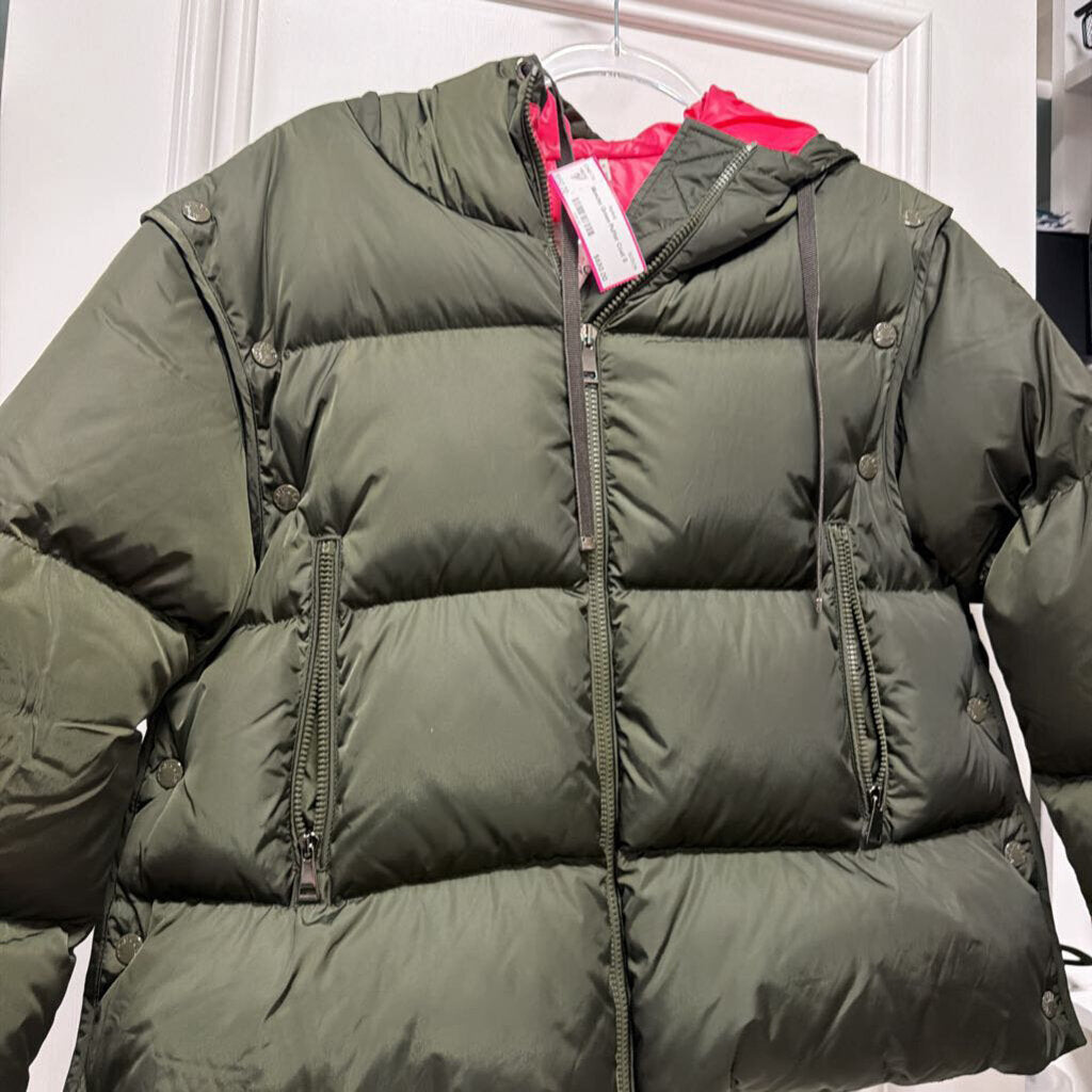 Green Puffer Coat
