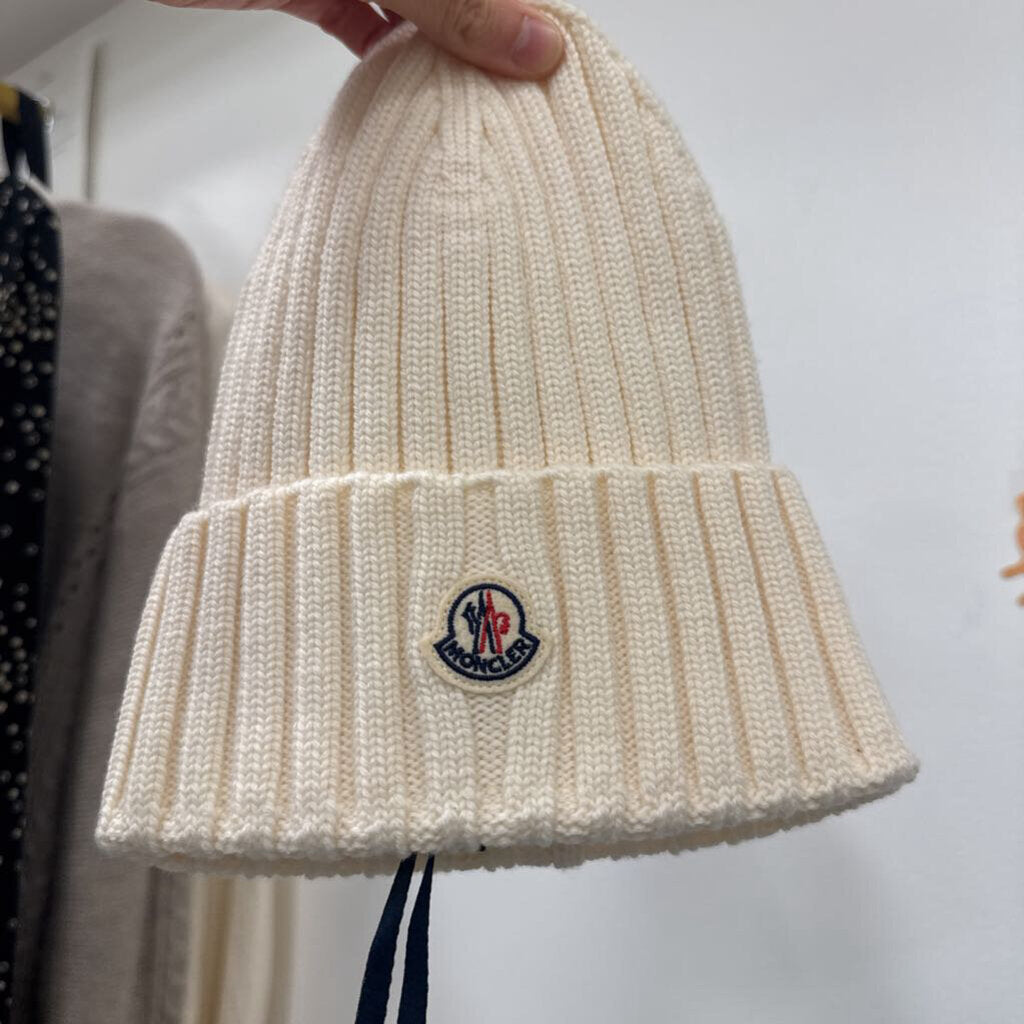 White Wool Beanie
