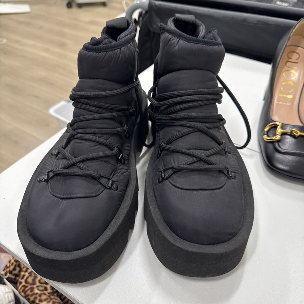 Black Nylon Boots