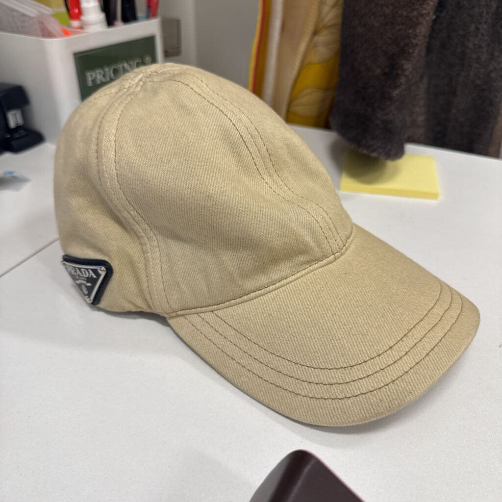 Beige Canvas Baseball Cap (NWT)