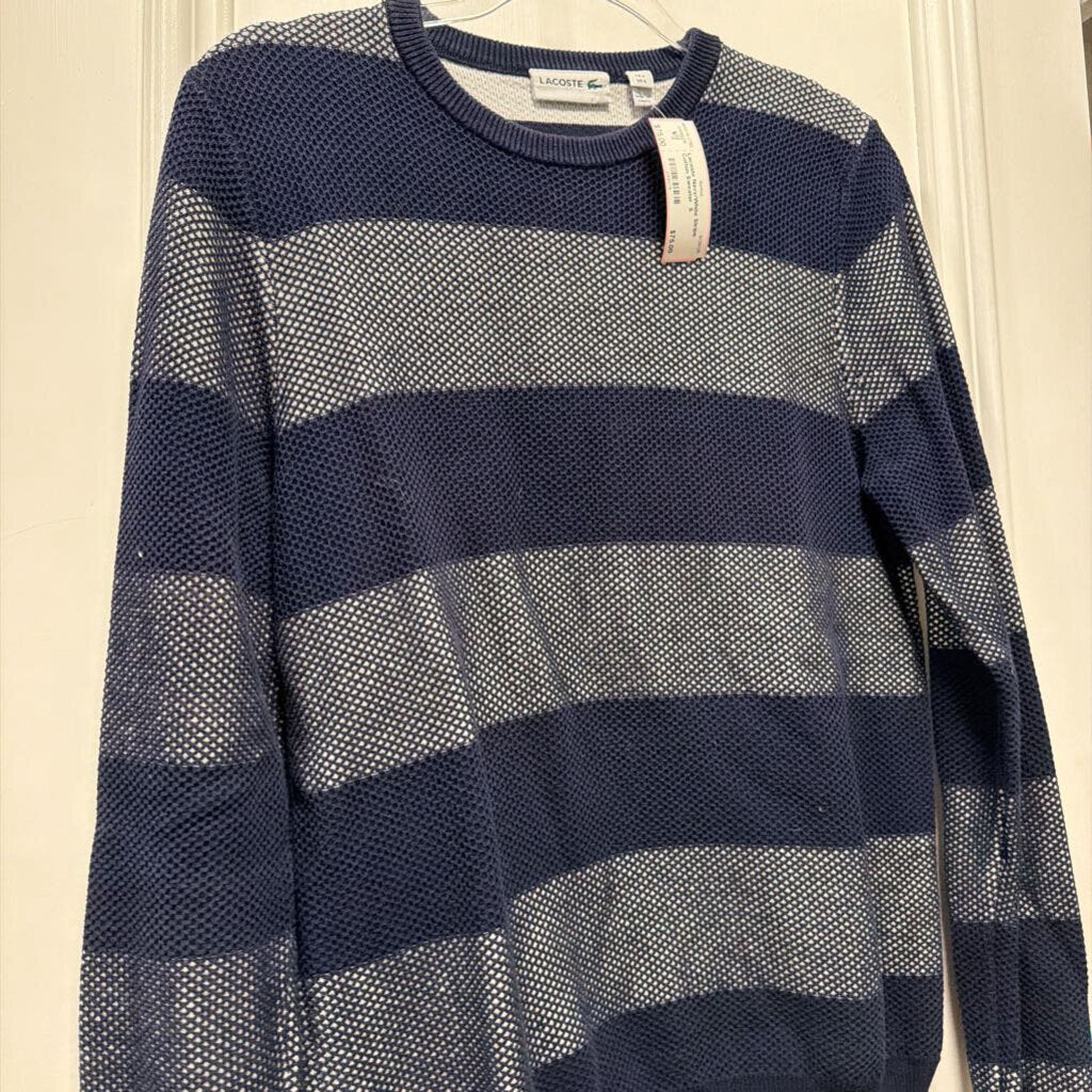 Navy/White Stripe Cotton Sweater