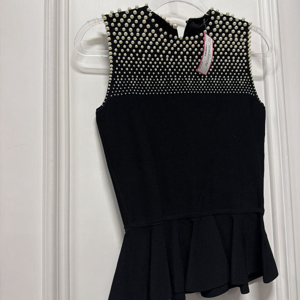 Black Pearl Embellished Top