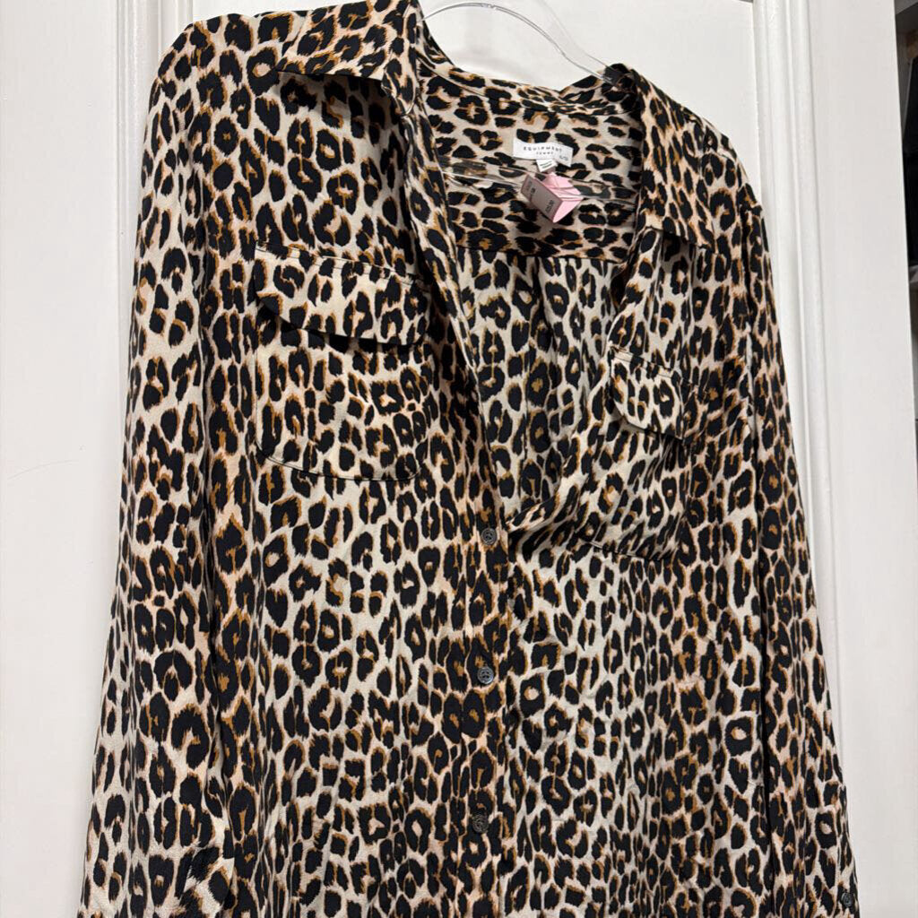 Leopard Silk Shirt (NWT)
