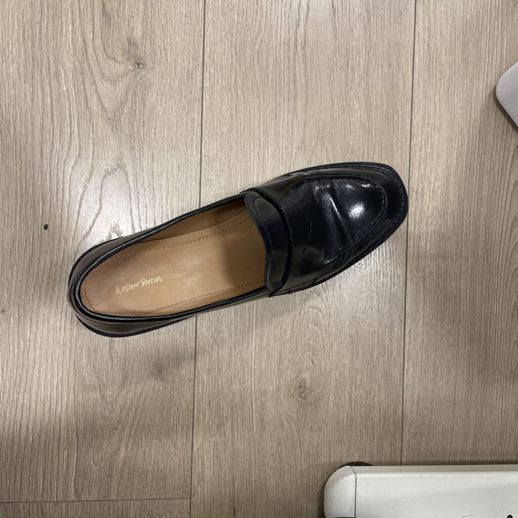 Black Leather Loafers